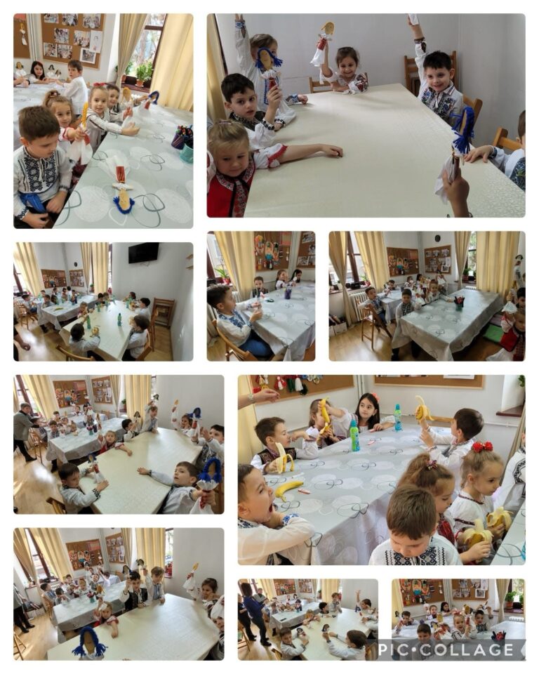 Copii la o activitate în grădinița Kițy Bițy din Constanța