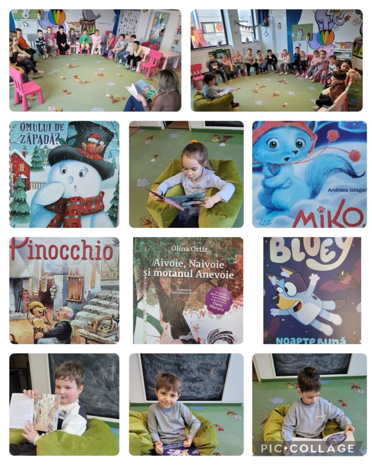 Copii la o activitate în grădinița Kițy Bițy din Constanța