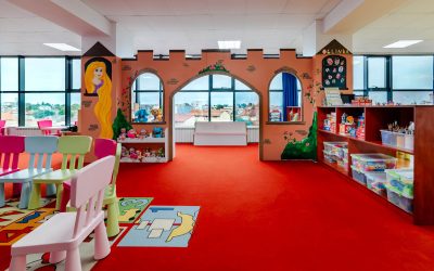 Sala de clasă a grupei Bambi, grădinița Kițy Bițy Constanța