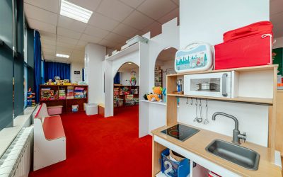 Sala de clasă a grupei Bambi, grădinița Kițy Bițy Constanța