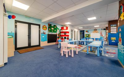 Sala de clasă a grupei Nemo, grădinița Kițy Bițy Constanța