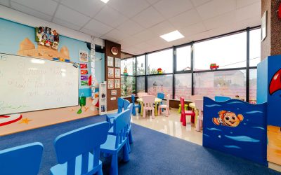 Sala de clasă a grupei Nemo, grădinița Kițy Bițy Constanța